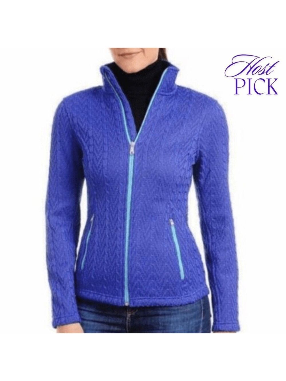 Spyder Women’s Major Cable Stryke Jacket, Royal Blue, Size S (4/6)